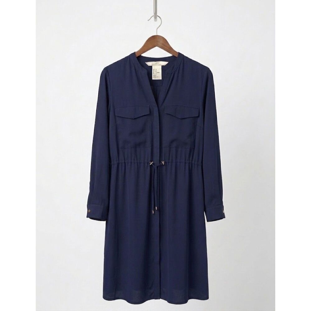 Navy Blue with Gold buttons shirtdress by H&M